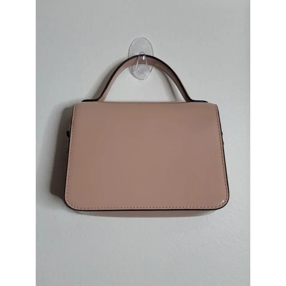 Tory Burch Small Robinson Spazzolato Top-Handle Bag Blush Pink